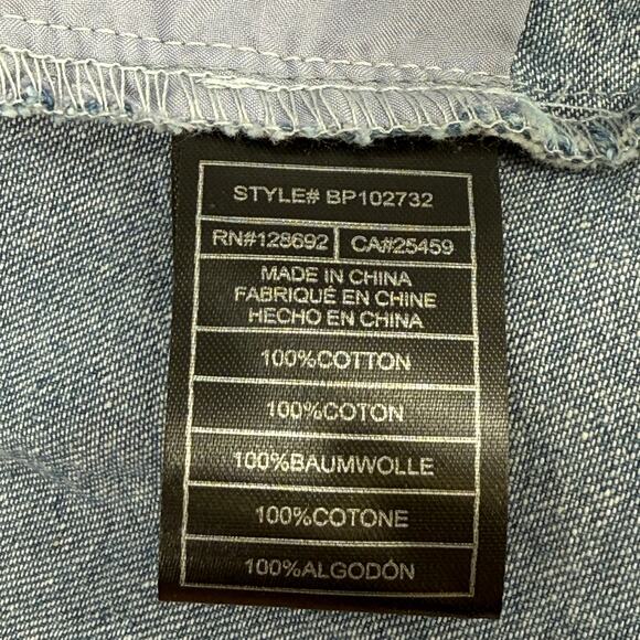 Steve Madden Payton Chambray Blue Denim Blue Blazer Jacket Women's Size Small - Picture 6 of 6